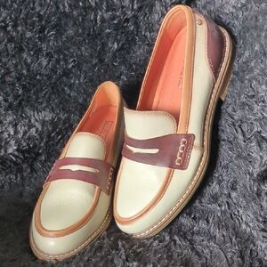 PIKOLINOS Cream and Brown Loafers